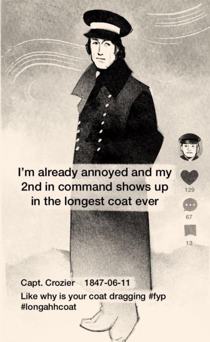 friyys's tweet photo. Let me not forget my big coat #TheTerror https://t.co/hXjiUoqzhw