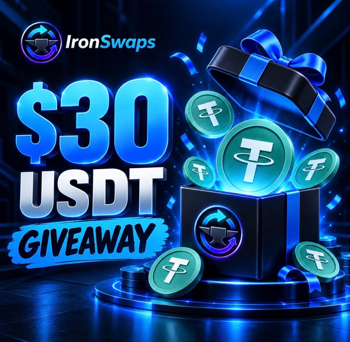 IronSwaps's tweet photo. 🎁 $30 IronSwaps Giveaway

Giving $30 to 10 randomly selected winners — $3 each.

To enter:
• Follow @IronSwaps 
• Repost this post
• Turn on notifications 🔔

10 winners will be selected at random.

Good luck everyone 🤝 https://t.co/u4oiEkbwij