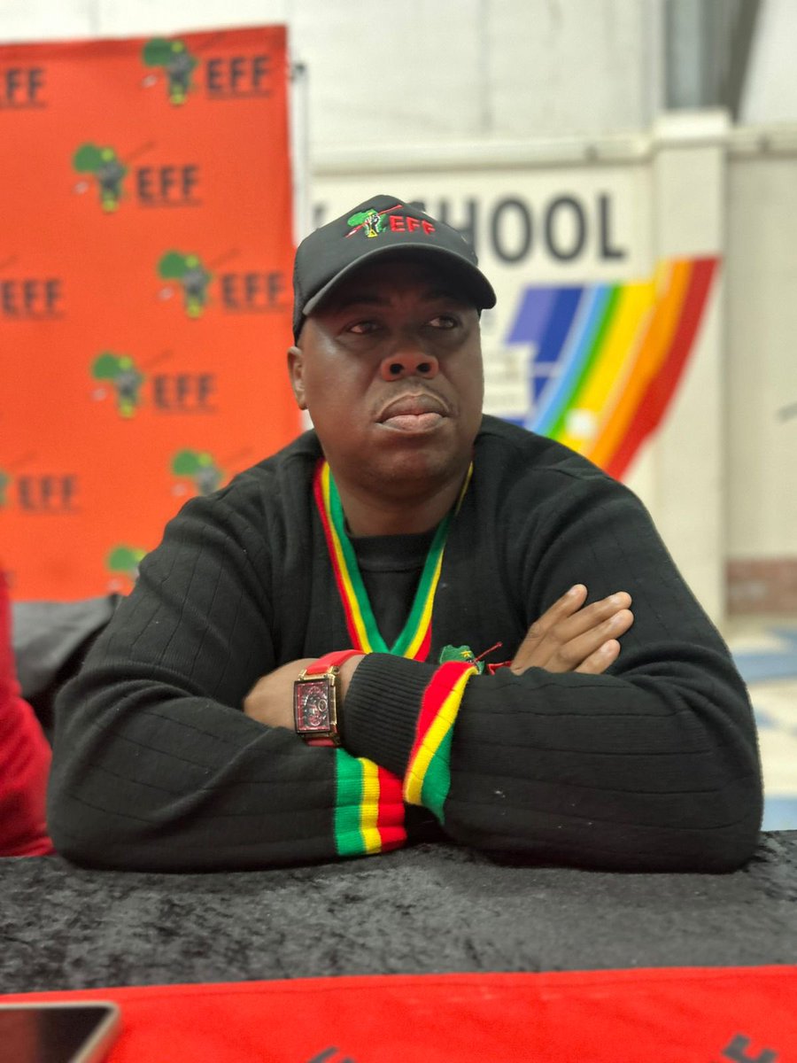 EFFSouthAfrica's tweet photo. [In Pictures] EFF Members of the Central Command Team deployed in the Western Cape at the Cape Metro Ground Forces Forum, taking place at Delft South Primary School, Zone 2, in the Cape Metro.

The Incoming Mayor of the City of Cape Town, Hon. @Nolutshungu_N , is the keynote speaker at the forum.

#VictoryOrDeath
#VoteEFF2026LGE