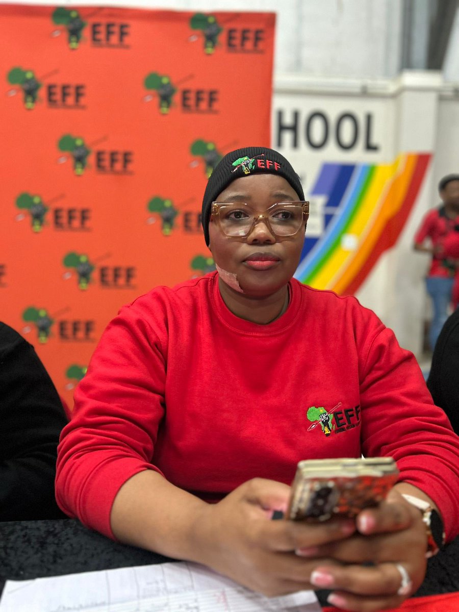 EFFSouthAfrica's tweet photo. [In Pictures] EFF Members of the Central Command Team deployed in the Western Cape at the Cape Metro Ground Forces Forum, taking place at Delft South Primary School, Zone 2, in the Cape Metro.

The Incoming Mayor of the City of Cape Town, Hon. @Nolutshungu_N , is the keynote speaker at the forum.

#VictoryOrDeath
#VoteEFF2026LGE