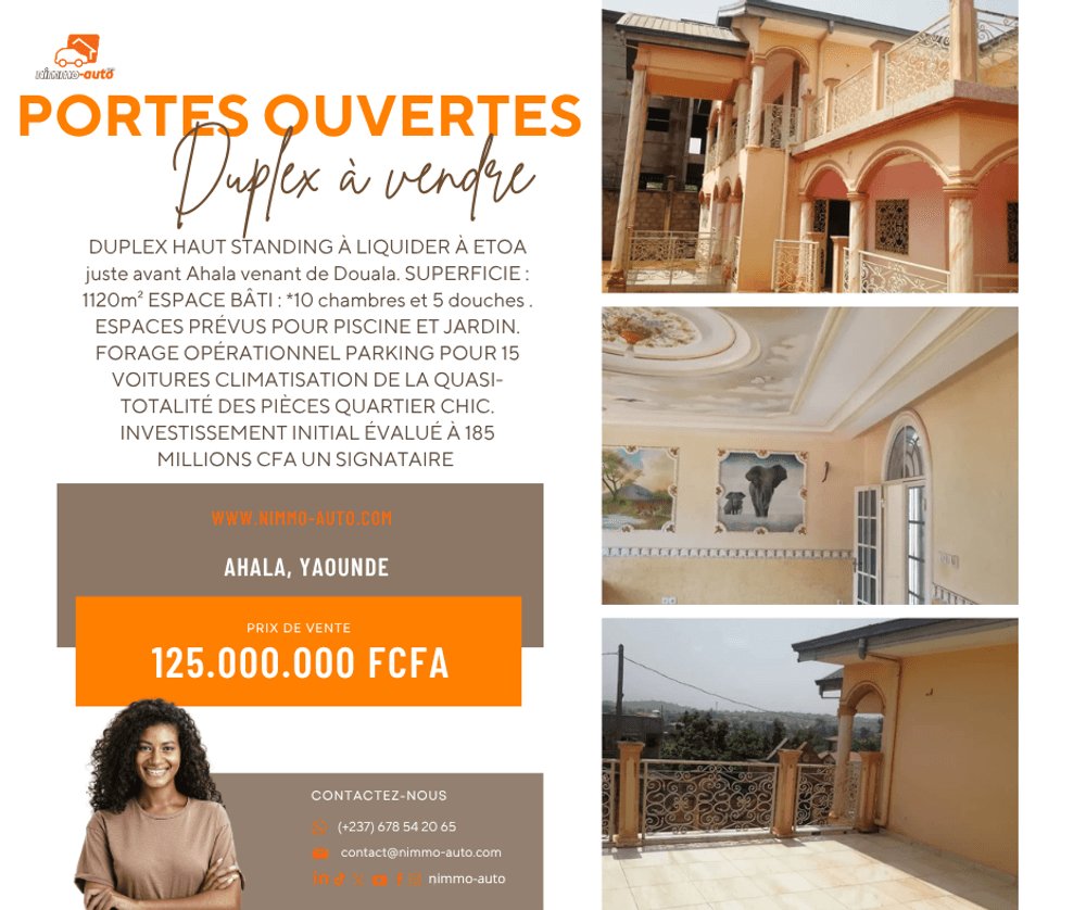 NimmoAuto's tweet photo. Maisons à vendre — WhatsApp 678 54 20 65
#NimmoAuto https://t.co/8T3rBh5V0u