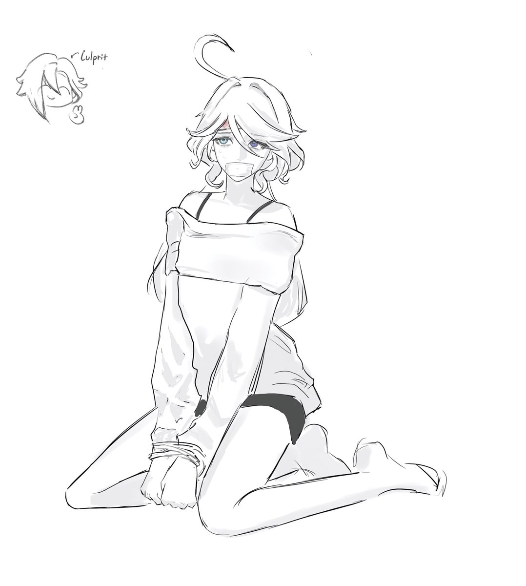 Bomtan1133's tweet photo. #arlefuri I’ve been really into stalker AU https://t.co/JG96JAYMxm