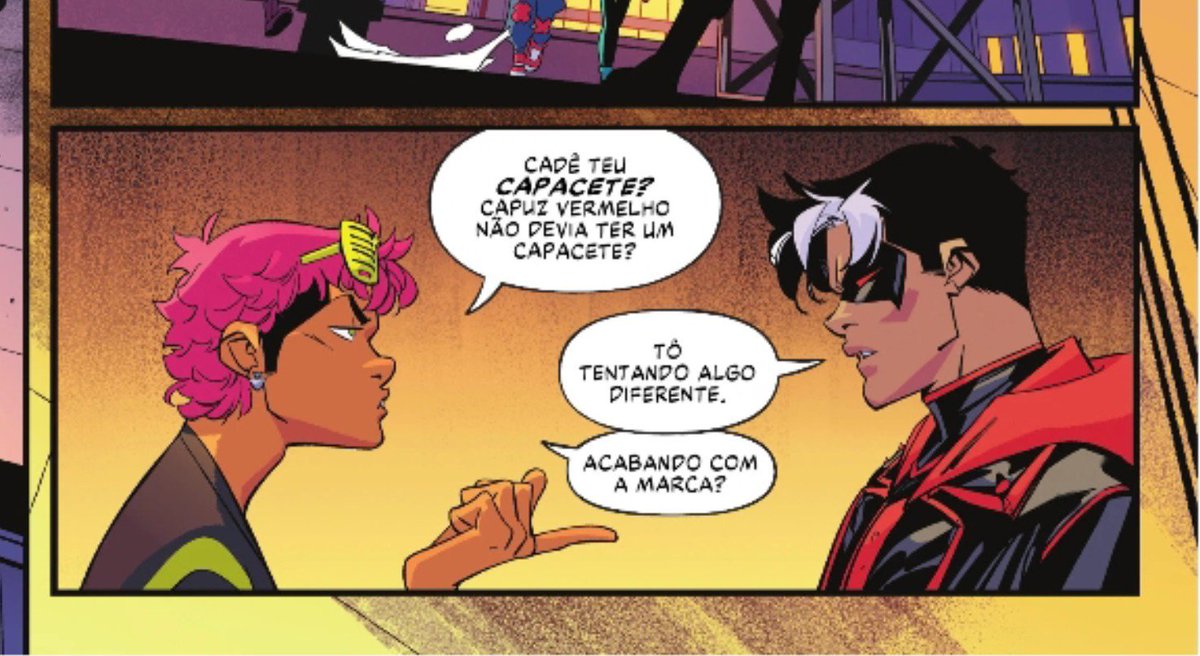 mygpjt's tweet photo. Ele fazendo a pergunta de ouro de todo fã do Jason Todd https://t.co/x3IbfomyUp