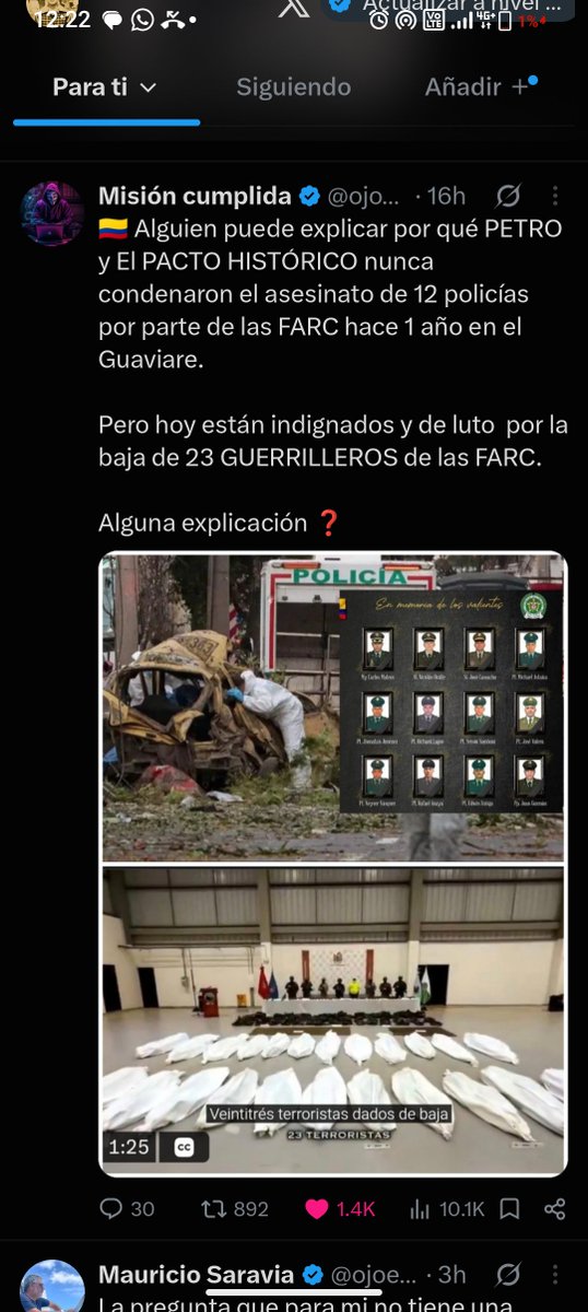 FalsaModestia12's tweet photo. @Nygma7677 Pero no te pareció repulsivo la muerte de policías. 

Todos sabemos de que equipo juegas, terr0r1sta https://t.co/CDlENefLai