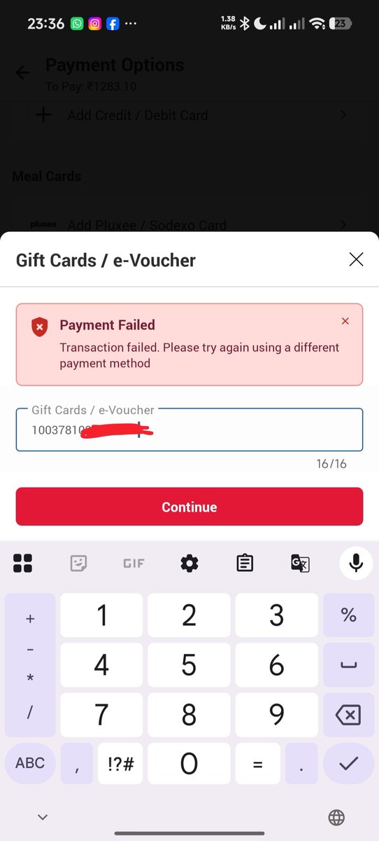 Gauravs421's tweet photo. Unable to redeem my dominos voucher, trying from last one month
@dominos https://t.co/jGMLFoKWFw