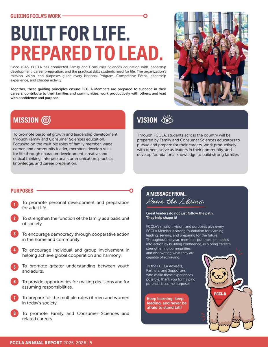 virginiafccla's tweet photo. Happy #FCCLAfriday to our #FCCLAfamily!
👀 Have you seen the 2025-2026 @NationalFCCLA annual report?
If not, go to https://t.co/UwSkSIBwdF to view the full document and discover the pages on which #VAFCCLA is featured. A page of #FCCLA dates is included - mark your calendar! https://t.co/51LXhpCFgf