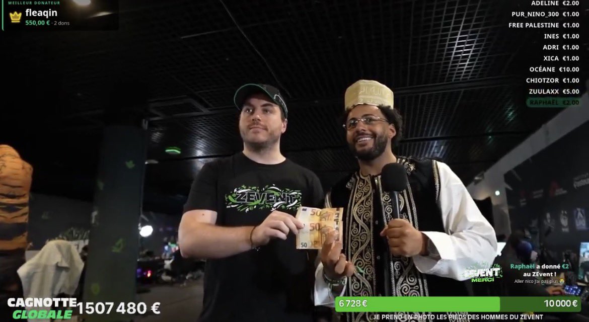 TopDeTwitch's tweet photo. 🚨Le streamer Nico a donné 100 € à Zerator pour le ZEvent 2026 ! 💸 https://t.co/3QG6ACHQG7