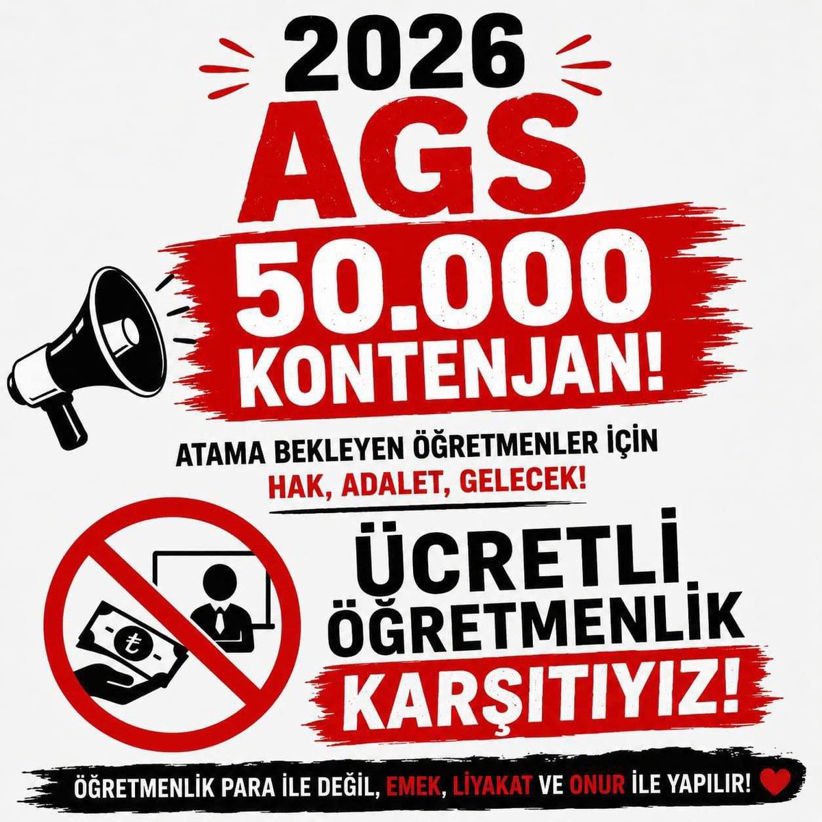 betulogretmn's tweet photo. Öğrencinin geleceği, öğretmenin sınıfta olmasıyla güçlenir. 50 bin atama eğitimimizin geleceğine yatırımdır! @tcmeb @iletisim @AkParti @dbdevletbahceli #ÜcretliyeHayırAGS50Bin https://t.co/DsBukjvcoR