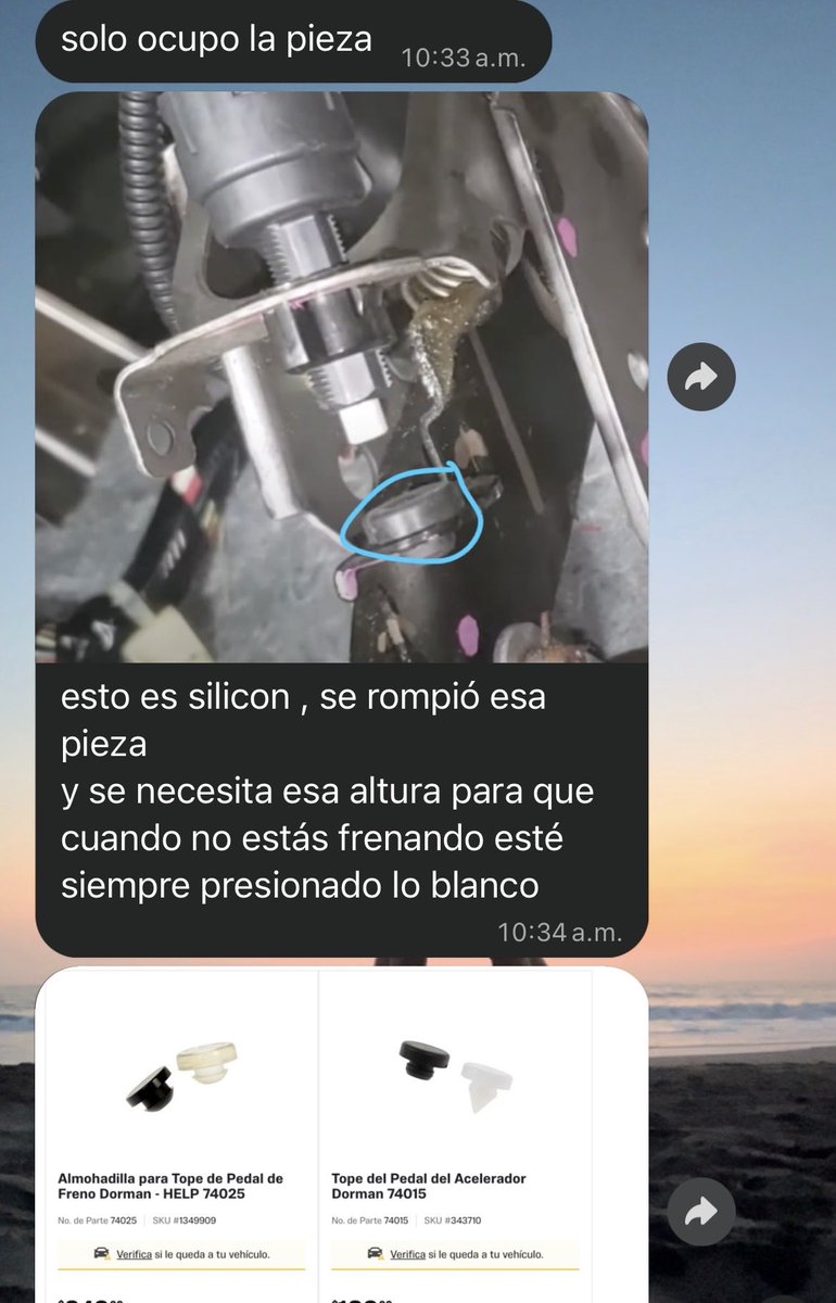 ALMACARBAJAL's tweet photo. La verdad no tengo idea que pieza es, pero era para una luz trasera del carro que debía encender al frenar https://t.co/QdJllslAKT