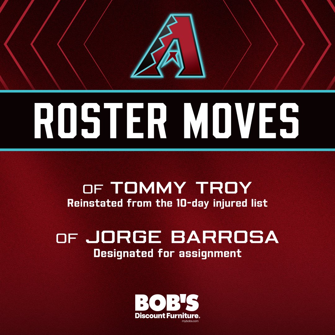 Dbacks's tweet photo. We have made the following roster moves: https://t.co/GjqacK5j23