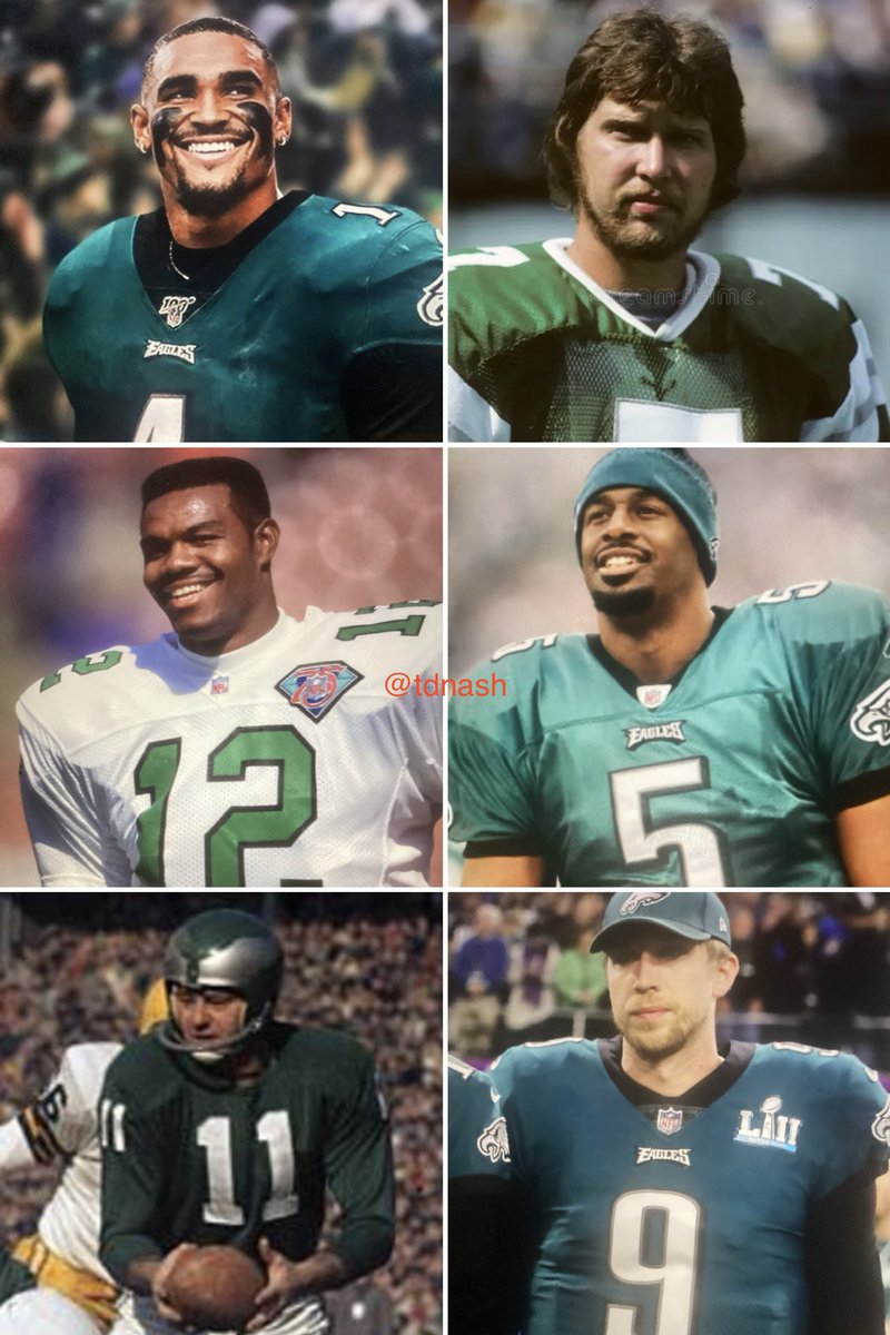 td_nash's tweet photo. Out of these Quarterbacks, who do you think is the GOAT of Philadelphia Eagles Quarterbacks?π§ https://t.co/Qrr9Qyvhxe
