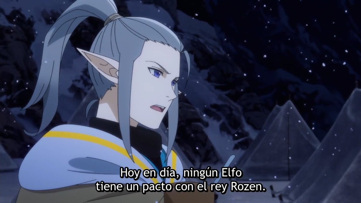 Jigoku1492's tweet photo. En el pasado para terminar la guerra contra los elfos oscuros los elfos hicieron un pacto con el rey Rozen
Entonces si no tienen un contrato actualmente, ¿Por qué siempre está al lado de la reina? 🤔
#ヘルモード
#HellMode
#hellmode_anime https://t.co/Dxn2325qS5