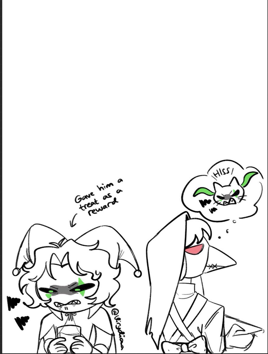 Virydiaaa's tweet photo. Had a silly thought about “nurse” and harlequin lmao https://t.co/ieFTTRID2c