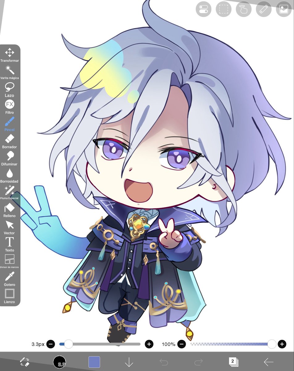 Nechiii_K's tweet photo. Mitya chibi in progress🪆#GenshinImpactㅤ https://t.co/VeC2qDebsh