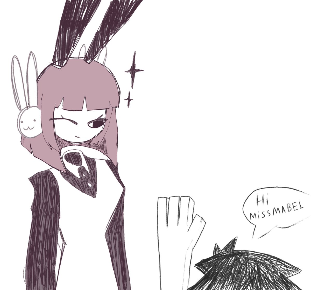 RostKop878's tweet photo. 🐇🤍three simple drawings with miss Mable,Ros and his friend💚🖤 @0Bunny_Pie #fpe #fpeoc #fundamentalpapereducationoc #fpeMabel #missMabel #fpeRos #Grevil https://t.co/5zXwFamX0z