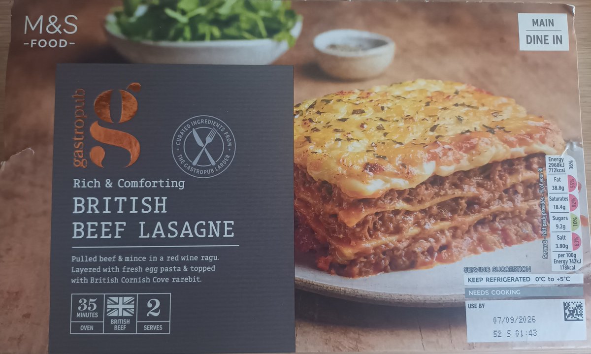 xenoblast's tweet photo. @marksandspencer Why add Folic fk'n Acid to lasagne? Seriously, do you want to kill off your customers or just piss them off so they don't buy from you anymore? Your eager willingness to aid the satanic new world order cabal literally has zero upside for you.  #folicacid #poison https://t.co/FAyTwkDs5H