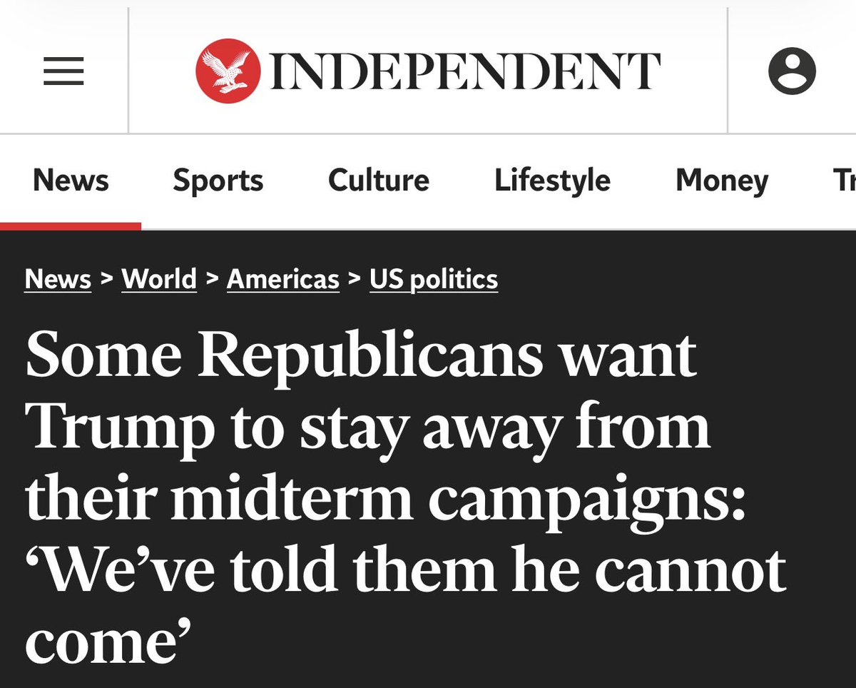 greendragonhq's tweet photo. Trump is so unpopular that Republicans are asking him not to come to their districts. 

Yikes. https://t.co/YHIiUWLCM6