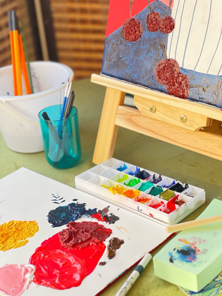 XnwachKa's tweet photo. Trying watercolor painting for the first time u0026 it’s way more fun than I expected! Small step, big joy for my weekend. ， https://t.co/EkUmkMx2yg