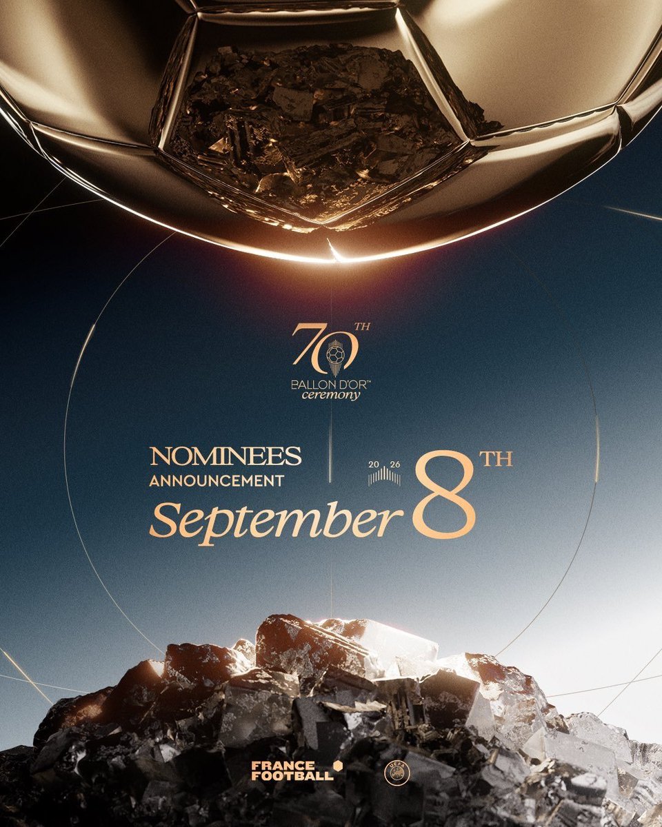 soundez_'s tweet photo. The wait is almost over 🚨🌕  
Ballon d’Or 2026: Final 30 nominees revealed Tuesday.  
Drop your 3 picks below ⬇️ https://t.co/9f1nuIwNNX
