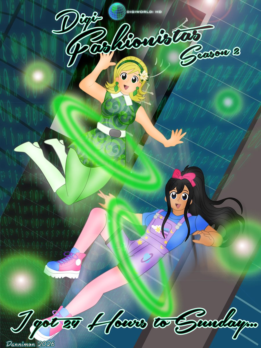 ArtofDanni's tweet photo. Danielle is finally reunited with her wife, Stacie LaVelle and spend the day together, but a Universe ending rift threatens their long awaited date. #DigimonAdventure #digimonart #digiworldodyssey #digiworldfashionistas #orginalcharacters #artmootsㅤ https://t.co/P6o19NlDEN