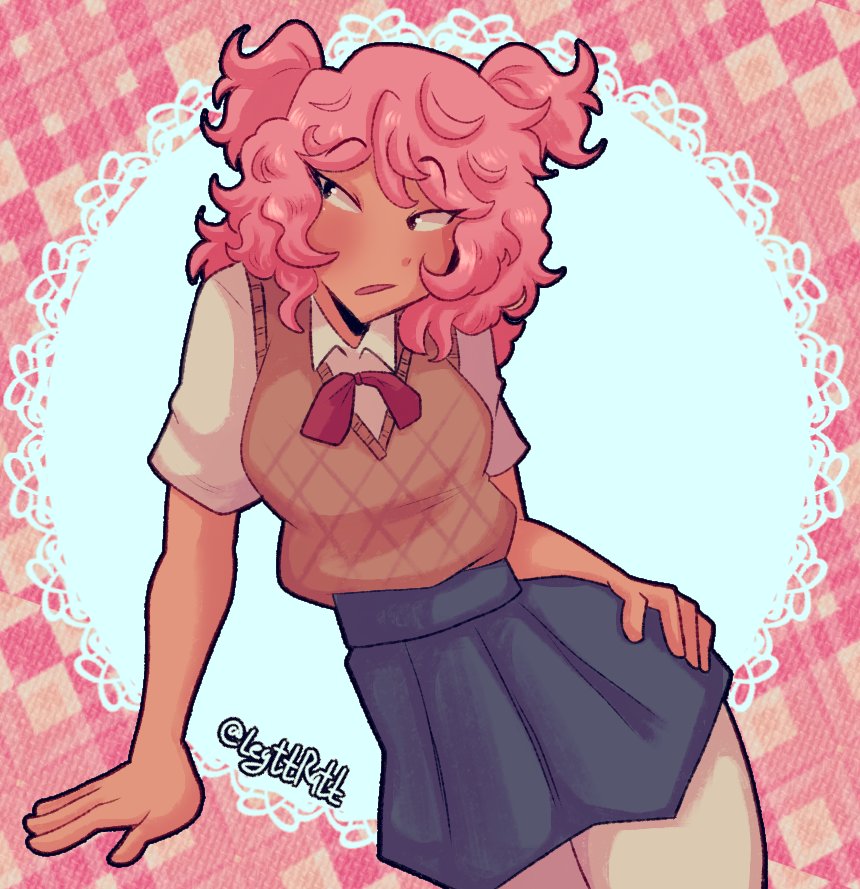 LeyttRatt_'s tweet photo. Natsuki with curly hair ♡♡♡
#ddlc ♡ https://t.co/tgvuvNLVL9