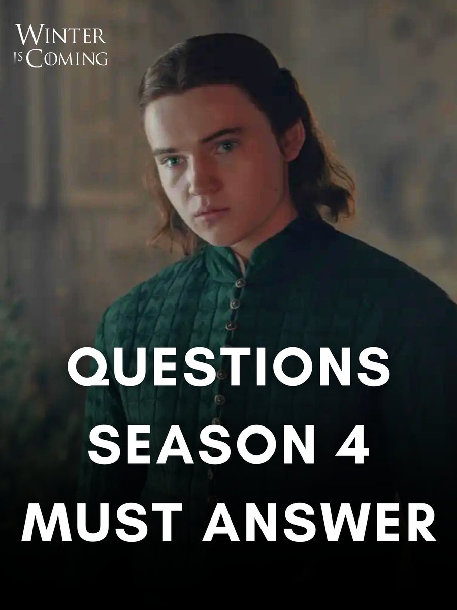 A still of Daeron in House of the Dragon, overlayed with the text: Questions season 4 must answer.