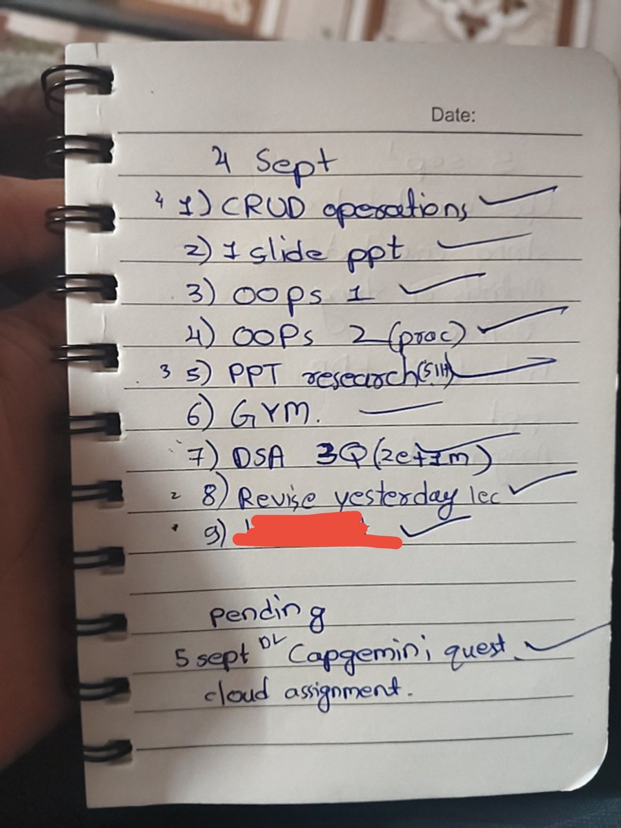 Rahulkolhe_777's tweet photo. Day 25/100 🚀
25 days of #100DaysOfCode completed! ✅
just productivity🔥🔥🔥
Another day of showing up, learning, and improving. No excuses, just consistency. 💪
good day off
25/100 — keep going. 🔥
#CodingJourney #DSA #BackendDevelopment https://t.co/NydKjW5SVH