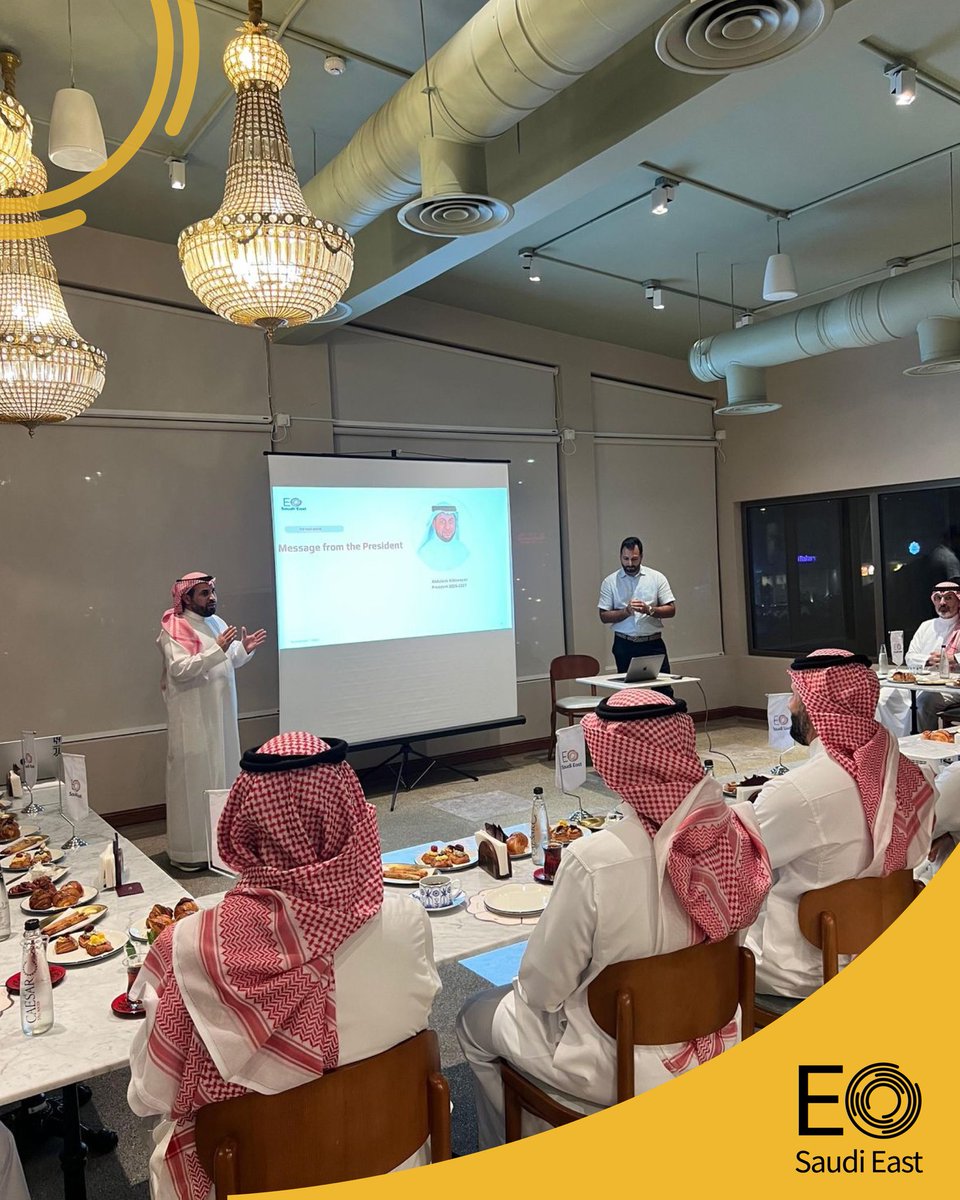 EoEast's tweet photo. Highlights from the EO Saudi East Town Hall — bringing our members together to connect, share perspectives, and shape what’s next for our chapter.

#EOsaudieast #EOtogether #Entrepreneurship #KSA #Leadership https://t.co/YMPtjxZO7y