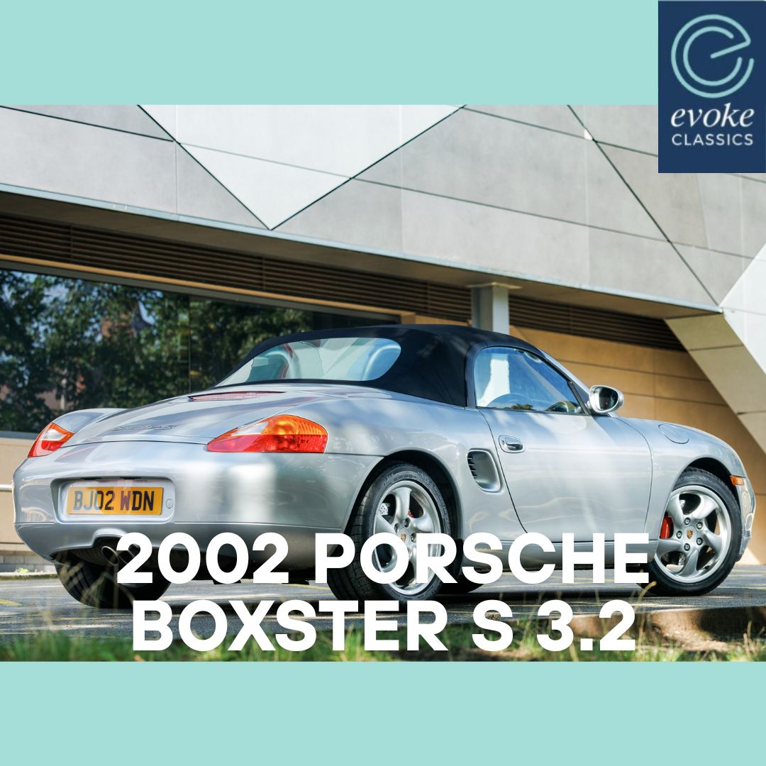 EvokeClassics's tweet photo. LIVE AT AUCTION
2002 Porsche Boxster S 3.2 
https://t.co/cHuMCWMUBy
Genuine 14,300 miles from new
Advisory free MOT until April 2027
Pre-facelift 'S' with desirable 6-spd manual
1 owner car, currently registered in trade
HPI Clear
#BoxsterS #PorscheBoxster #PorscheBoxsterS https://t.co/BrILyPdD1n