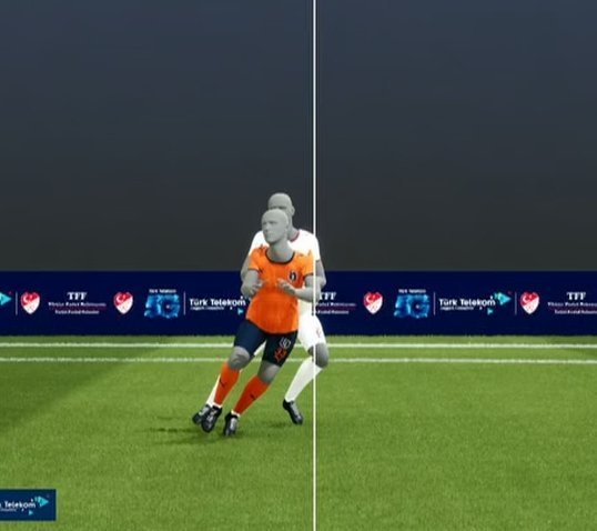 Galatsrysevgisi's tweet photo. En berideki adam ofsaytı bozmasına rağmen daha gerideki adamdan çektiler çizgiyi. Bugün büyük bir VAR operasyonunu yendik. https://t.co/LPucVEKzTQ