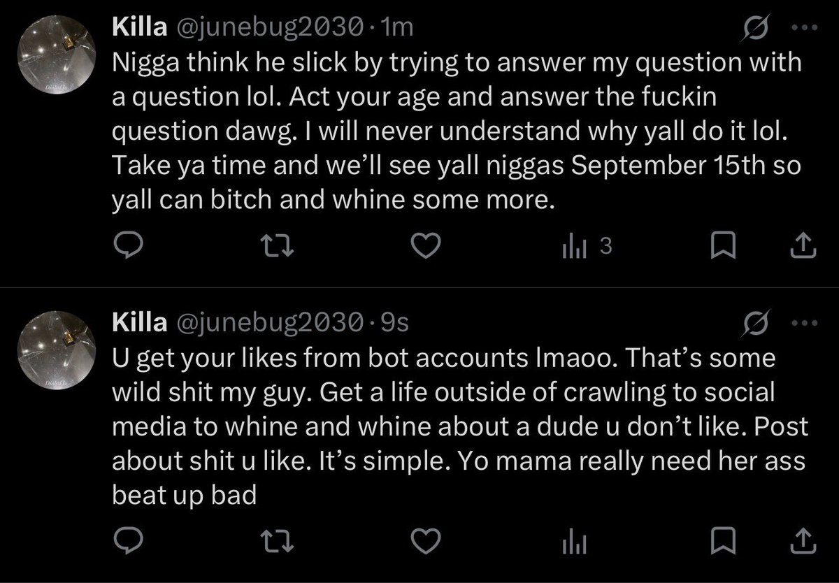 onlyscams94's tweet photo. @junebug2030 You keep responding twice you should just pay for a blue check, so you can say everything in one tweet. OH WAIT YOU BROKE AS SHIT 😂😂😂😂😂. Yo lil nigga I needed this laugh today, I’m really done I’m high and I’m about to get some food. Have fun yelling at your phone 😂😂😂😂😂 https://t.co/S6dDhUYTrR