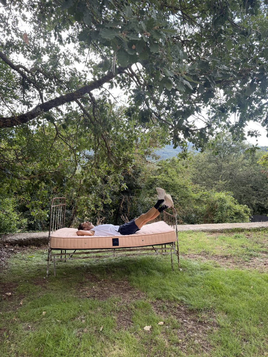 RyanSeacrest's tweet photo. If only every hike had a bed to lay on at the top. https://t.co/Xr2fSQhndO