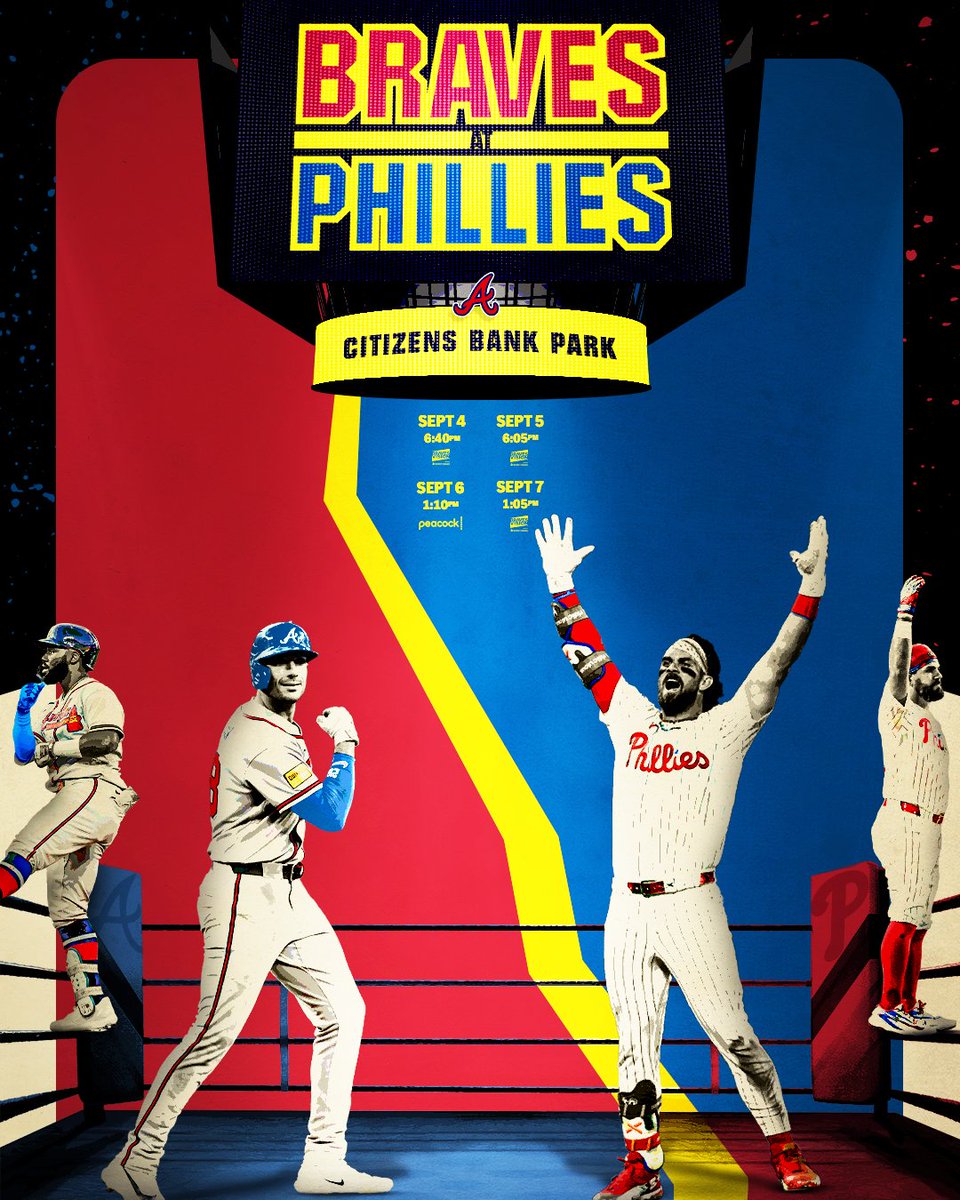 Braves's tweet photo. 📍 4 games in Philly https://t.co/Cc7avumOVE