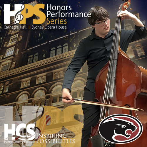 HCSInfo's tweet photo. Congrats to Henry Dionisio, a sophomore double bass player at Carolina Forest High School, who will perform at Carnegie Hall this February as part of the Honors Performance Series, which selects top student musicians worldwide.
#HCSFineArts #HCSSteppingForward https://t.co/RFsE0Y2zN7
