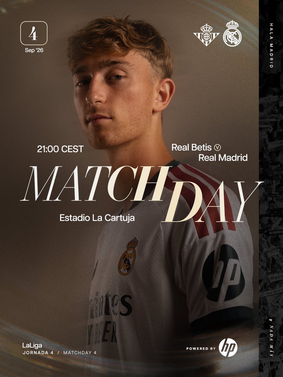 RMA_1902_'s tweet photo. ⚽️ مباراة اليوم

ريال مدريد 🆚 ريـال بيتيس
🏆 الدوري الاسباني
⚽️ الجولة 4
🏟 ملعب لا كارتوخا
⏰ 22:00 مساءً بتوقيت مكة المكرمة
🖥 BeIN Sports HD3
🎙 عصام الشوالي https://t.co/DKTF89J6yZ