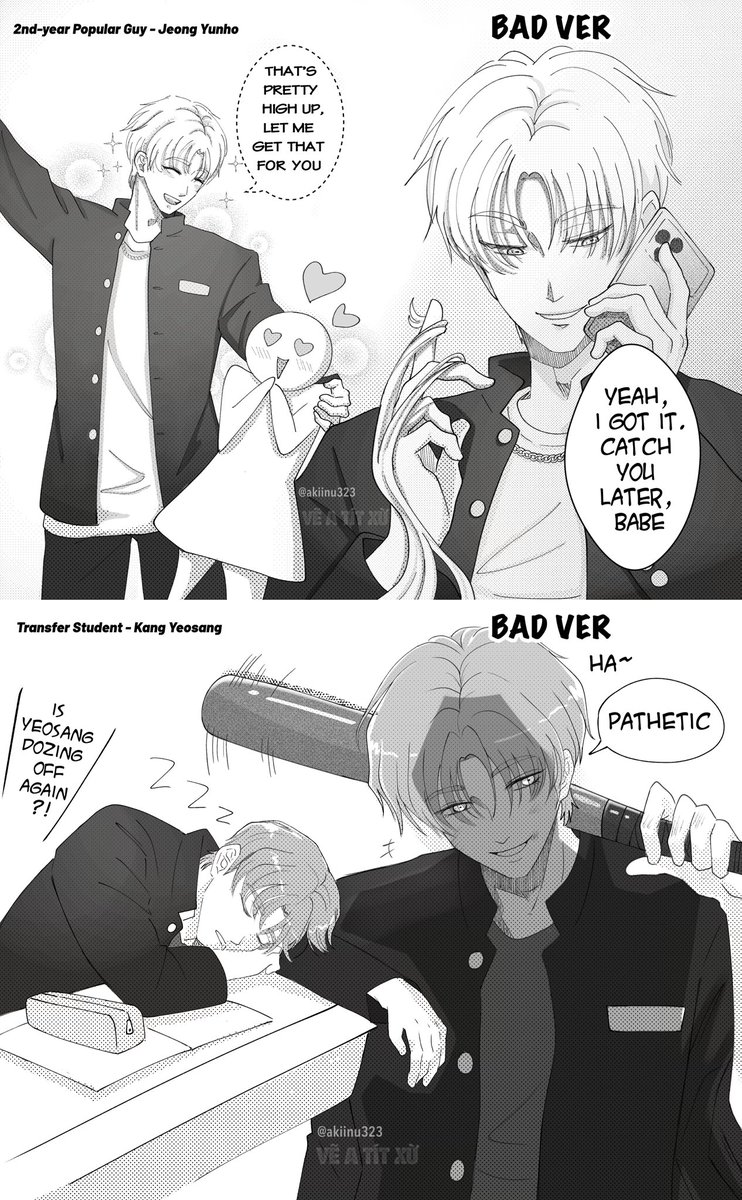 akiinu323's tweet photo. BAD - ATEEZ highschool version
Inspired by : https://t.co/sGhKgdmwas https://t.co/8yh5eE5PJw