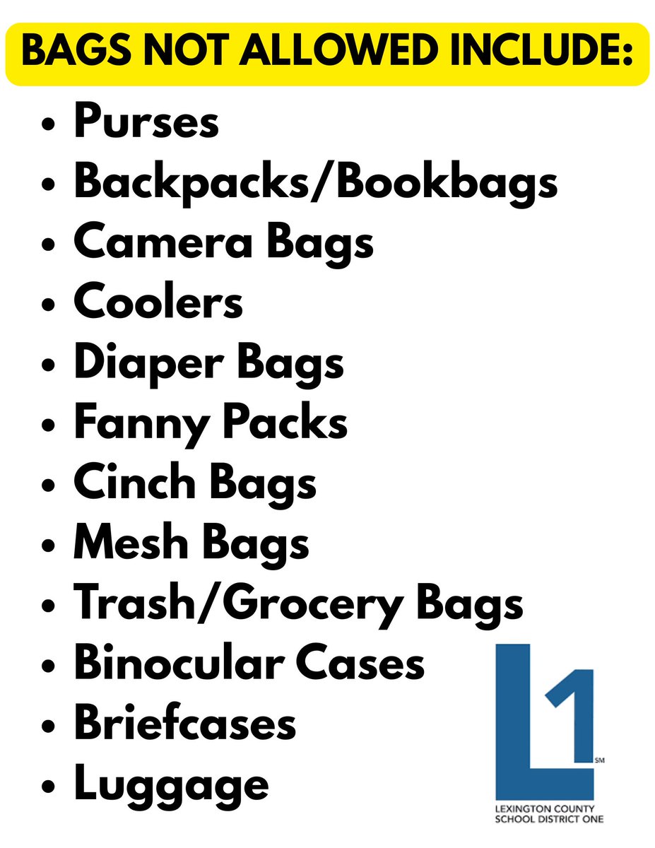 SchoolGilbert's tweet photo. will enter the gate to watch their Indians or Warriors compete!
We will not have storage available for any noncompliant bag.  If your bag does not meet the requirements (see flyer), the bag will need to be returned to the vehicle before entering Tomahawk Stadium.
We look forward https://t.co/6f2gXxyyYN