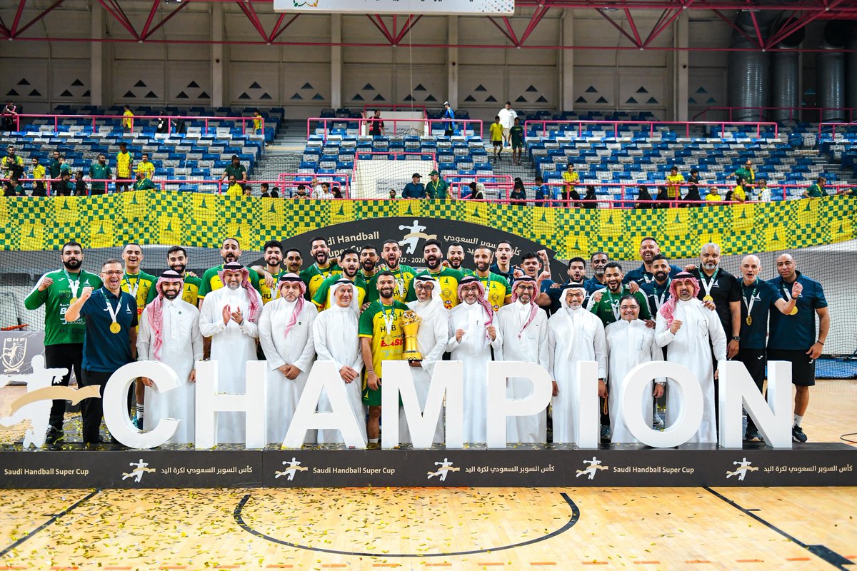 Khaleejclub's tweet photo. تـعددت المنصات .. والبطل واحد ☝🏻🏆

#سوبر_اليد_خلجاوي 🟨🟩 https://t.co/qLEZTfKfpR