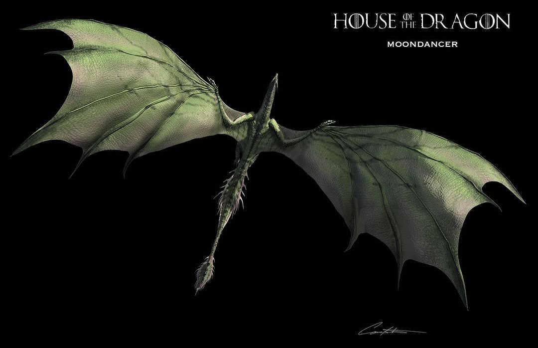 Targ_Loyalist's tweet photo. Moondancer might have the coolest dragon design we've seen in the Game of Thrones universe. https://t.co/BbbGefil4u