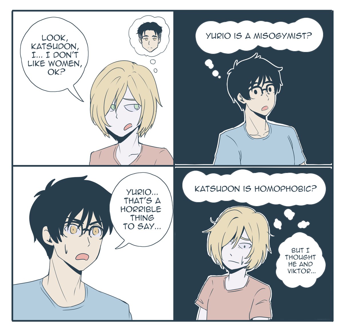 RhapeSeuhans's tweet photo. Oh no...
#yoi #yurionice #victuri #otayurio https://t.co/Y2yIDweZHE