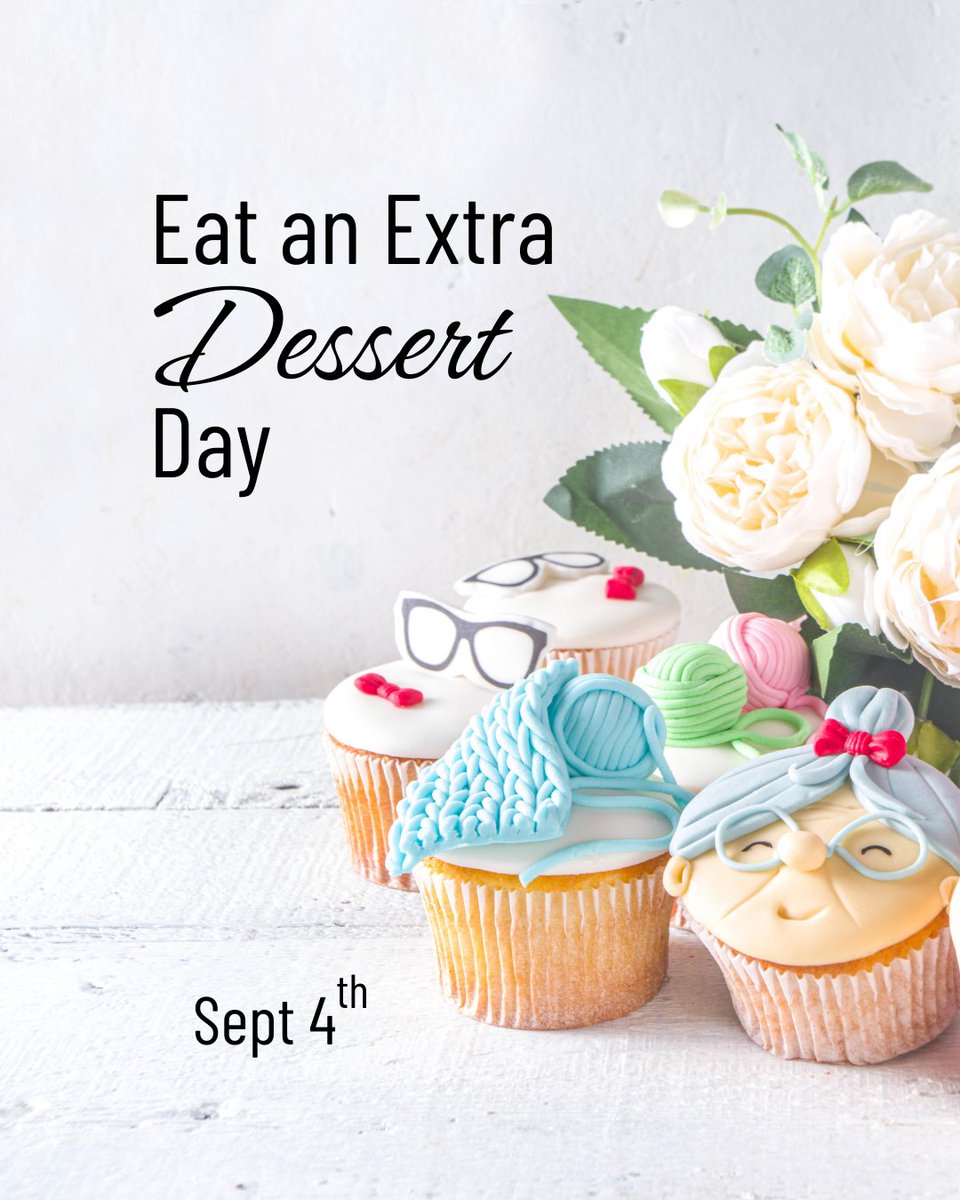 ROG_All_Stars's tweet photo. September 4th is Eat an Extra Dessert Day, a day that encourages people to treat their sweet tooth with a second (or, well, even a third) helping of dessert. 🧁🍰

#EatanExtraDessertDay #Holiday #September4th #extradessert #dessert https://t.co/H6l6gizglA