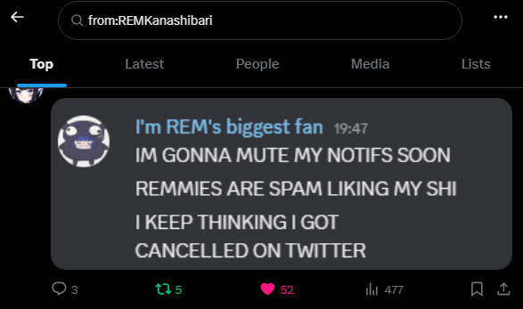 succtionr21's tweet photo. honestly think she's overreacting https://t.co/lYq0AwgYkr