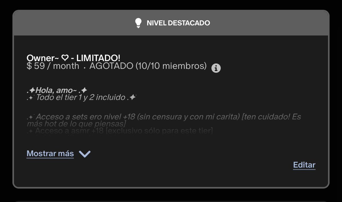 Shira_nyuu's tweet photo. QUEEE no puedo creerlo AGOTARON el tercer tier OWNER 💕😭 los amo

Voy a abrir espacio solo para 3 lugares más por ahora, así que si estabas pensado en adquirirlo es tu momento, yo ya subí mi videito de hoy de buenos dias~ https://t.co/hGWtL6ZHBm