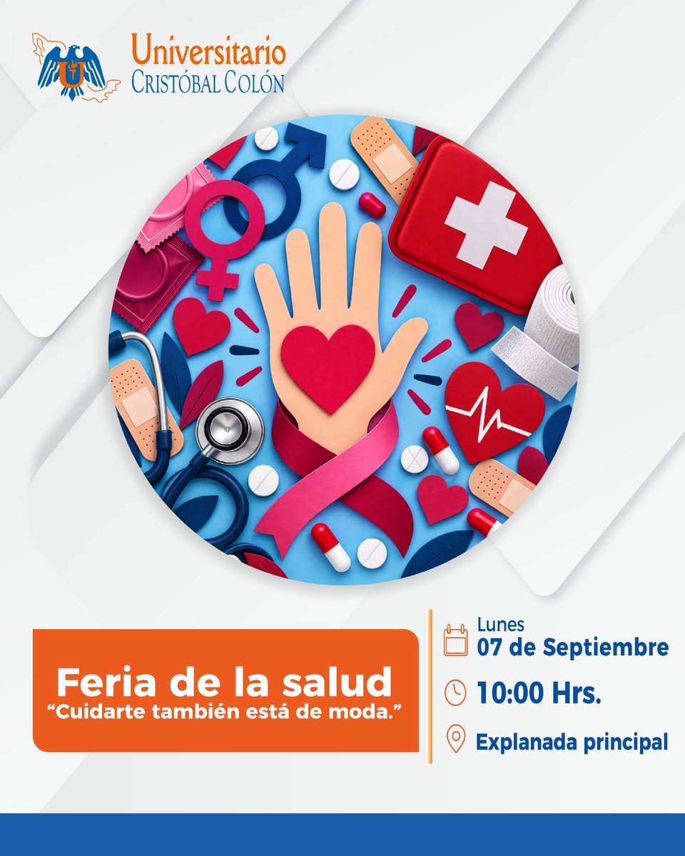 ucc_buap's tweet photo. 🩺 Feria de la Salud | “Cuidarte también está de moda”

Te invitamos a participar en nuestra Feria de la Salud, un espacio pensado para promover el cuidado, la prevención y hábitos saludables en nuestra comunidad universitaria.

¡Te esperamos!

#SerUCCesSerGanador https://t.co/6OTF7SjkZD