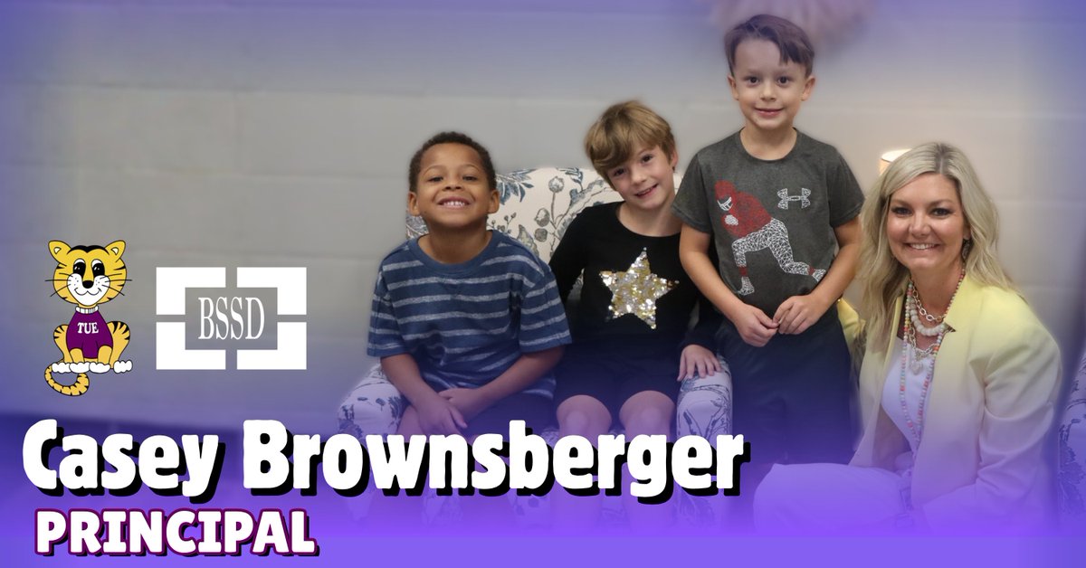 BSSDnews's tweet photo. Meet the new Principal at Thomas Ultican Elementary, Mrs. Casey Browsberger.

Mrs. Brownsberger served as the principal at James Walker Elementary for the past seven years. Under Brownsberger's leadership, JWE was named a 2024 National ESEA Distinguished School and a 2025 Missouri Gold Star School.  She also served as assistant principal at Lucy Franklin, James Lewis, and Franklin Smith Elementary Schools.

Mrs. Brownsberger said, "I am thrilled to join the Thomas Ultican family and become part of a community where everyone belongs, believes, and becomes.”

#WeAreBSSD