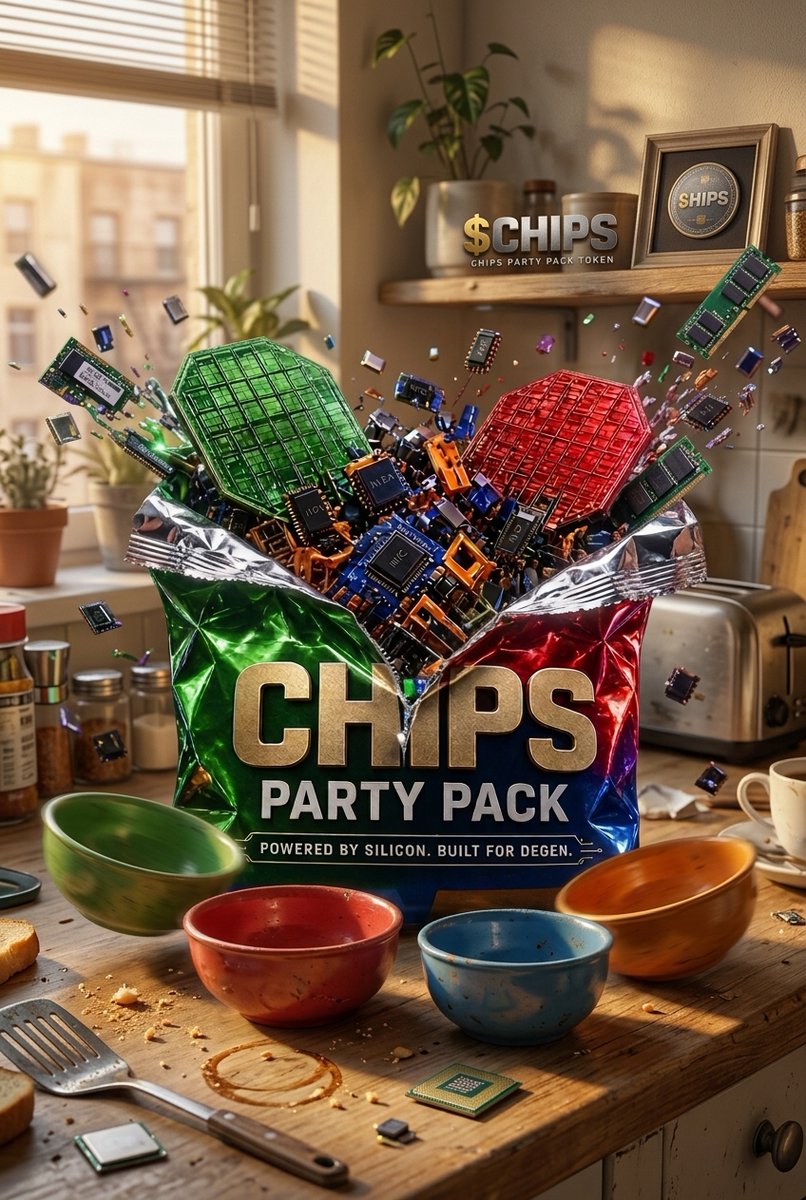 CHIPS_PAIR's tweet photo. Chip names keep taking turns being the smart trade and tbh it gets old. NVIDIA looks untouchable, then AMD steals a month, Intel gets loud again, Micron shows up when right memory gets tight. $CHIPS kinda just puts the whole mix in one bag and lets the sector argue with its winner.