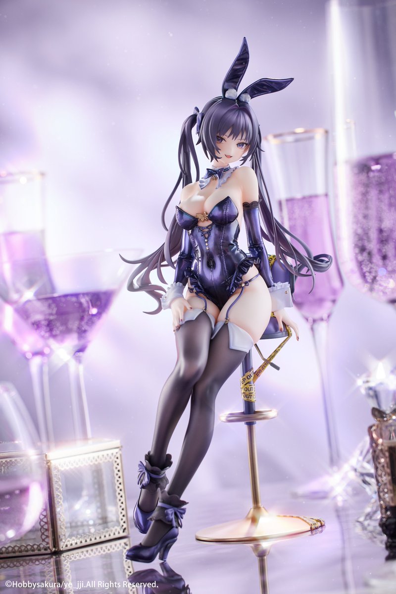 Hobbysakura's tweet photo. ✨彩色見本初公開✨
ye_jji先生（@y_e_j_j_i_）のオリジナル作品より

「Posa Bunny Ver.」
1/6スケールフィギュア

甘く妖しい雰囲気と、どこか危うい魅力をまとった
彼女が、あなたを魅惑の夜へと誘います。🐰💜
そんな彼女の魅力を鮮やかな彩色で表現した彩色見本を、
ぜひご覧ください！✨

#Hobbysakura新商品公開