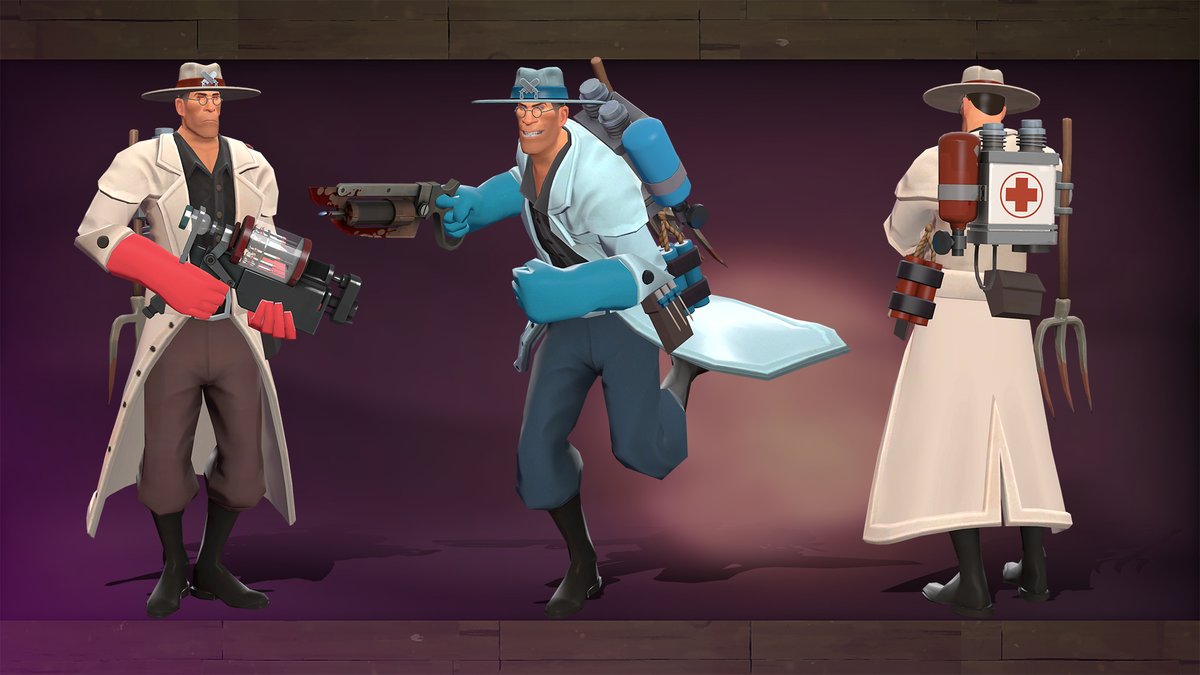 AudreyJudee's tweet photo. Death cannot hold you.

New TF2 Medic set based on BLOOD (1997). I had a lot of fun making this one, please check it out if you like what you see =)

https://t.co/EdfyftHxnD https://t.co/JDGug4a3mr