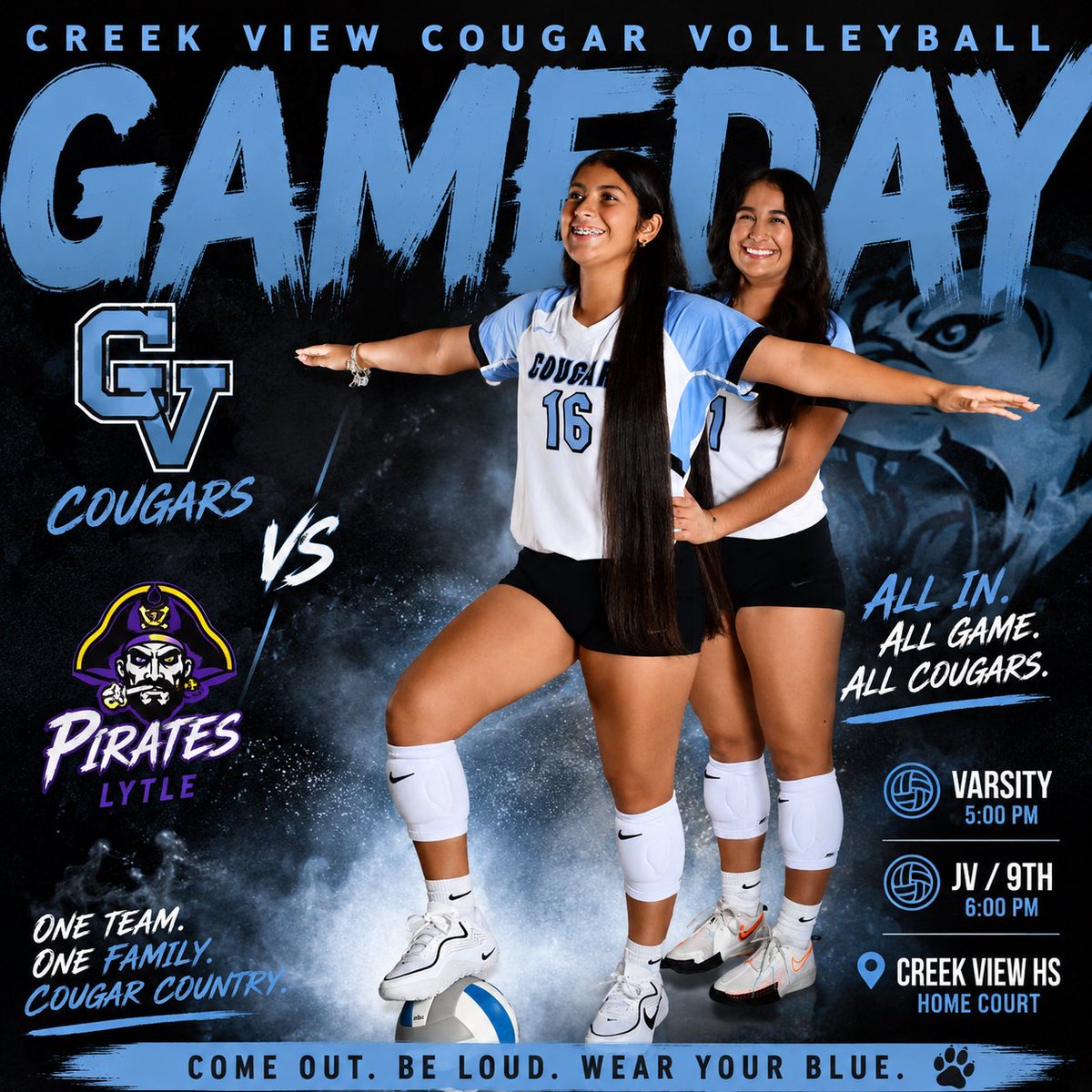 CreekViewVB's tweet photo. It’s GAME DAY in Cougar Country! https://t.co/cNNWfgWOZH