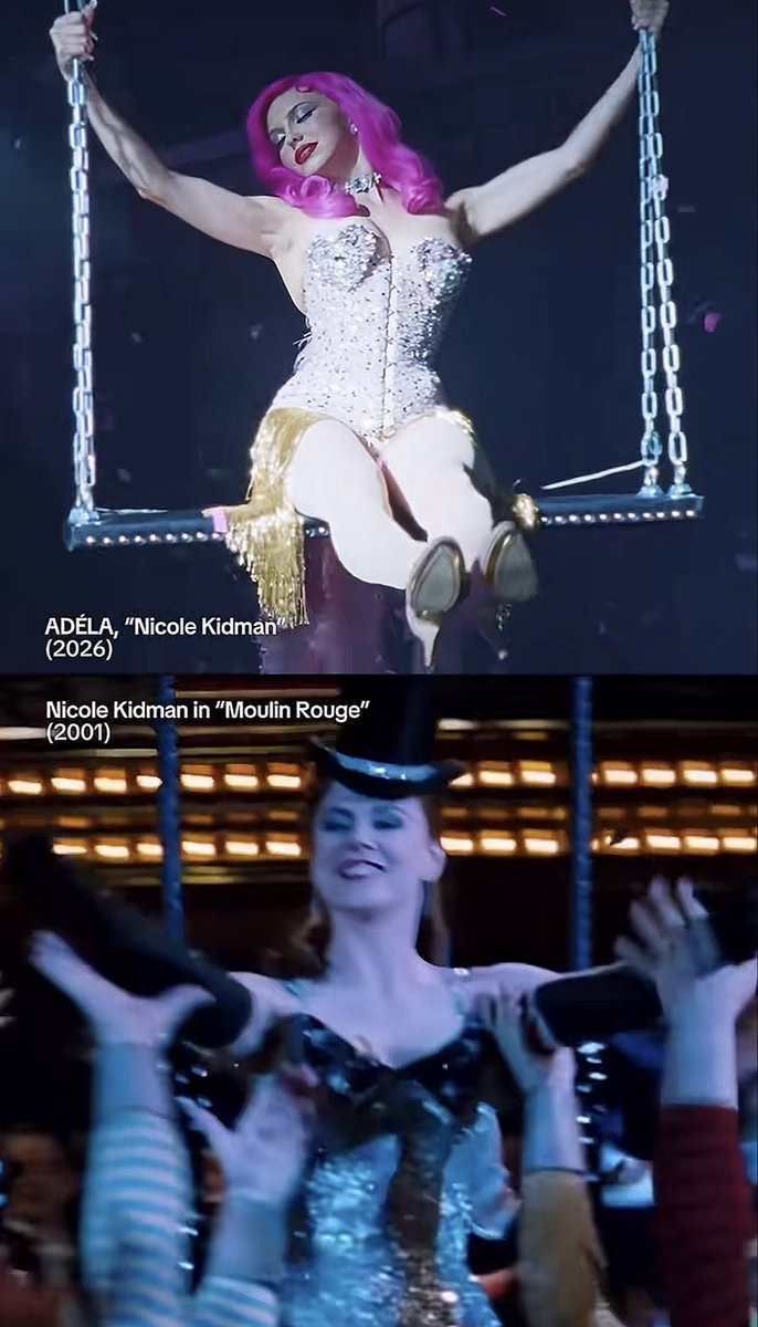 poponze's tweet photo. ARTISTA! No videoclipe de seu novo single, “Nicole Kidman”, ADÉLA faz várias referências à filmografia da atriz. https://t.co/1esCmmVB8d